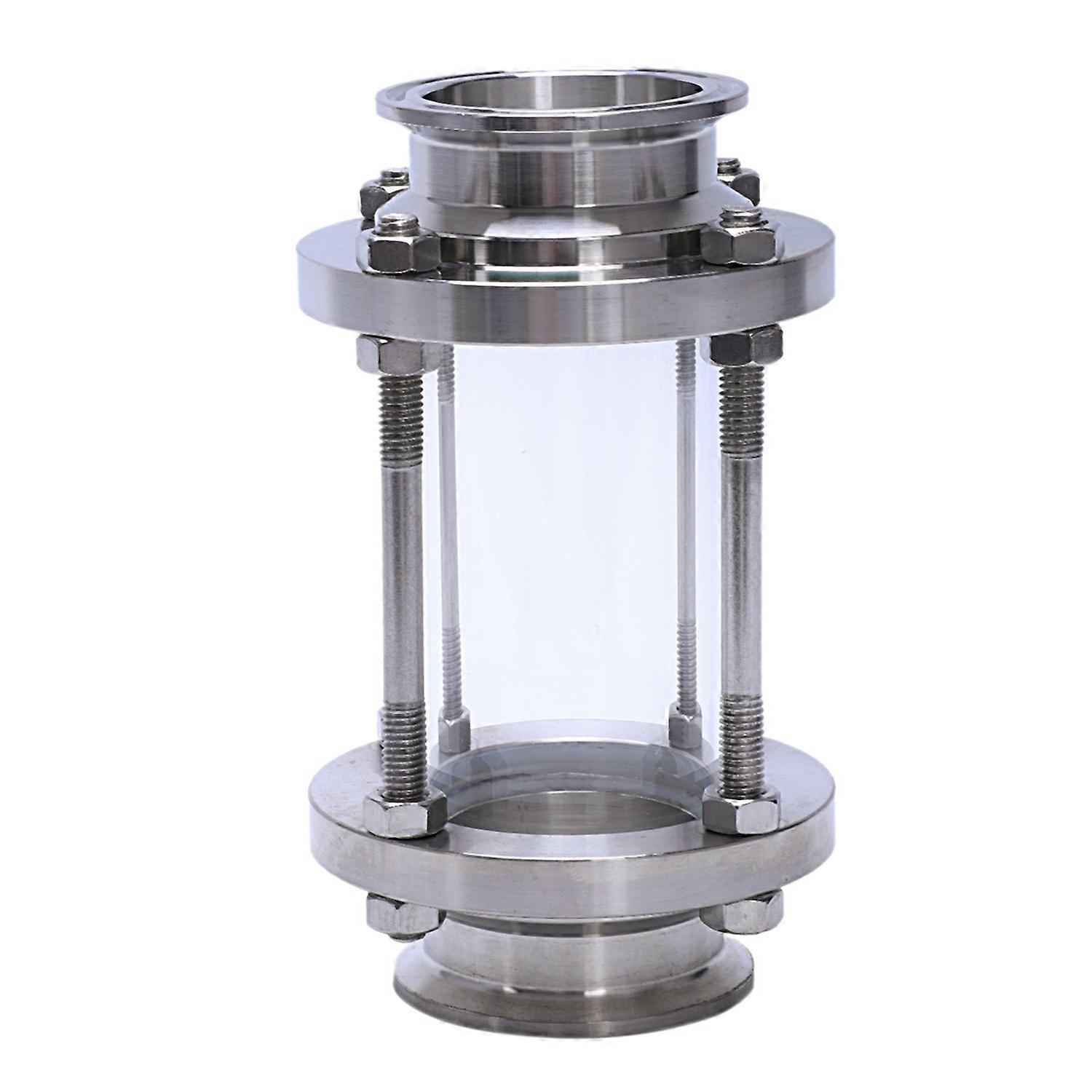 Inline-füllstandsanzeiger Mit Klemmanschluss, Hygienischer Füllstandsanzeiger, Gerader Durchfluss, Aus Edelstahl Sus316, Tri-clamp-typ, 2 Zoll (außendurchmesser Des Abflussrohrs: 51 Mm)