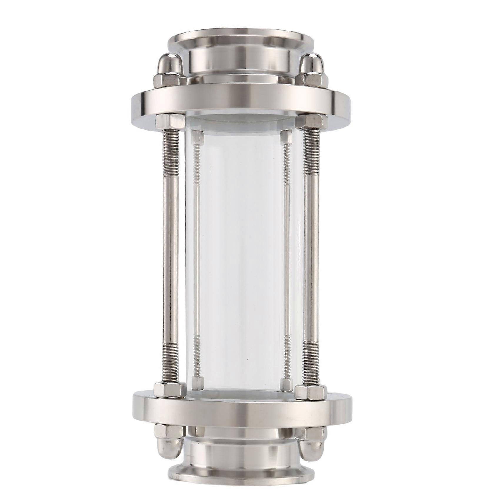 Inline-füllstandsanzeiger Mit Klemmanschluss, Gerader Hygiene-füllstandsanzeiger, Flow Sus316 1,5 Zoll Typ Tri Clamp (außendurchmesser Des Abflussrohrs 38 Mm)