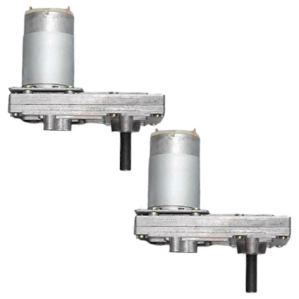 Set Mit 2 555-metallgetriebe-gleichstrommotoren, 12 V/24 V, Hohes Drehmoment, Geringe Geräuschentwicklung, Für Heimwerkerprojekte