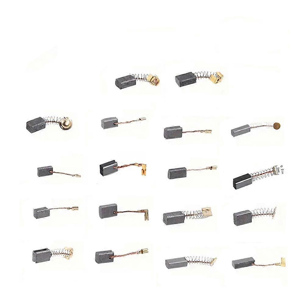 90 Ersatzkohlebürsten Für Elektromotoren, 18 Verschiedene Größen, Kompatibel Mit Schlagbohrmaschinen, Kreissägen Und Elektrowerkzeugen.