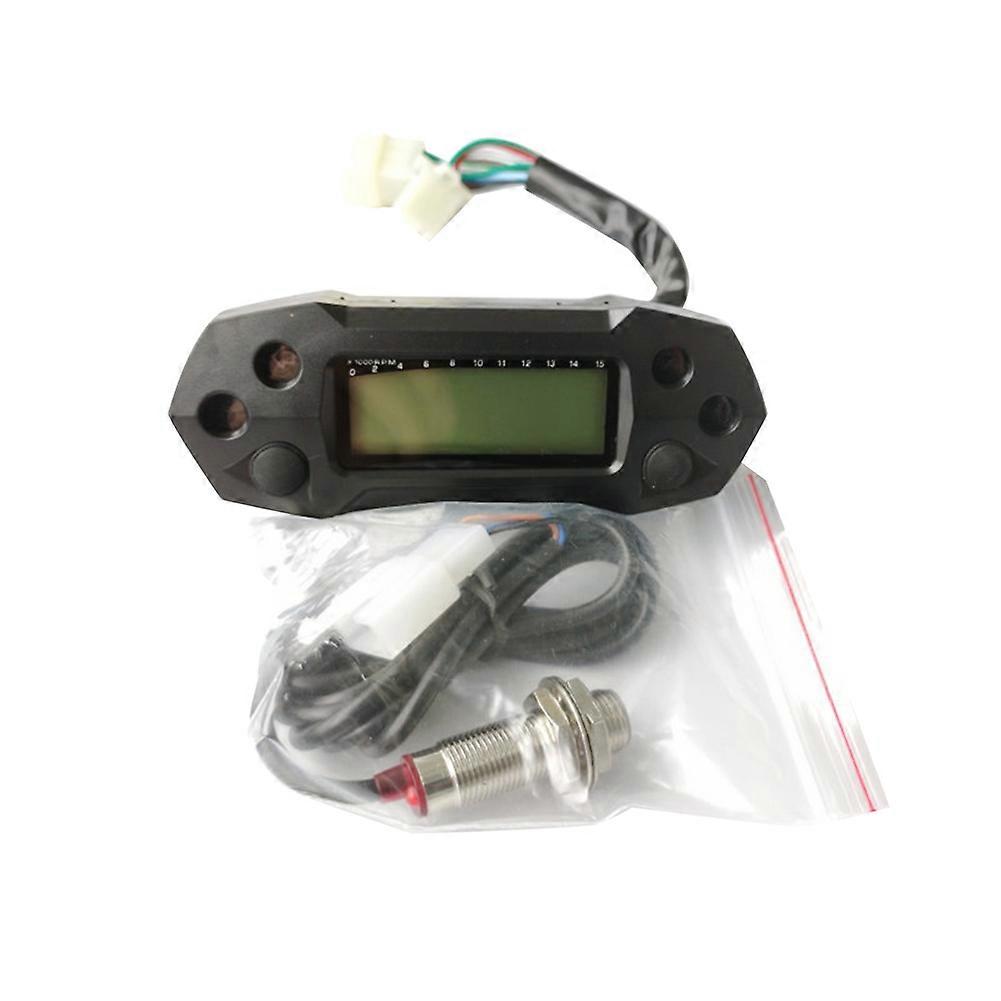 Universeller Lcd-tachometer Für Motorräder, Digital, Elektrisch, Mini, Einstellbar, Kilometerzähler, Einstellbare Ölgeschwindigkeit