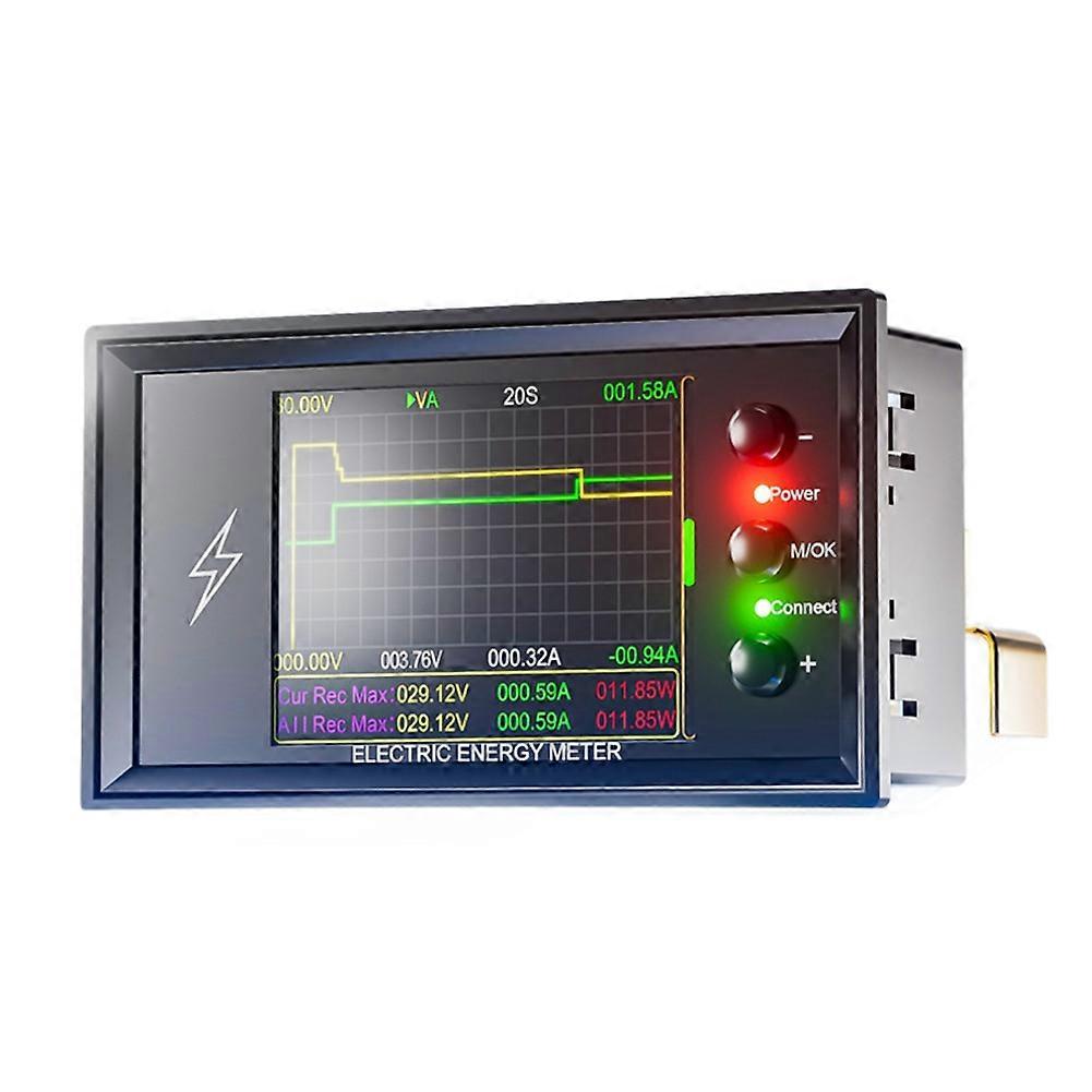 Tuya Smart Digital Lithium Battery Capacity Tester 0-420v Dc 600a/420v With Wi-fi And Dc Voltage Display (coulomb Meter).