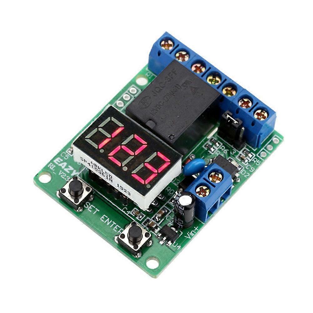 12-v-dc-digitalspannungssteuerungsrelaismodul, Relaissteuerplatine, Led-voltmeter, Laden/entladen, Sicherheit