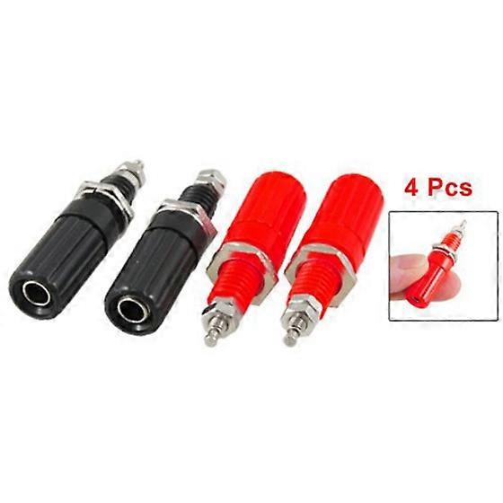 Sodial(r) 4 Stück, Metallgehäuse, 4 Mm Bananenstecker (weiblich), 7 Mm Gewindeanschlüsse