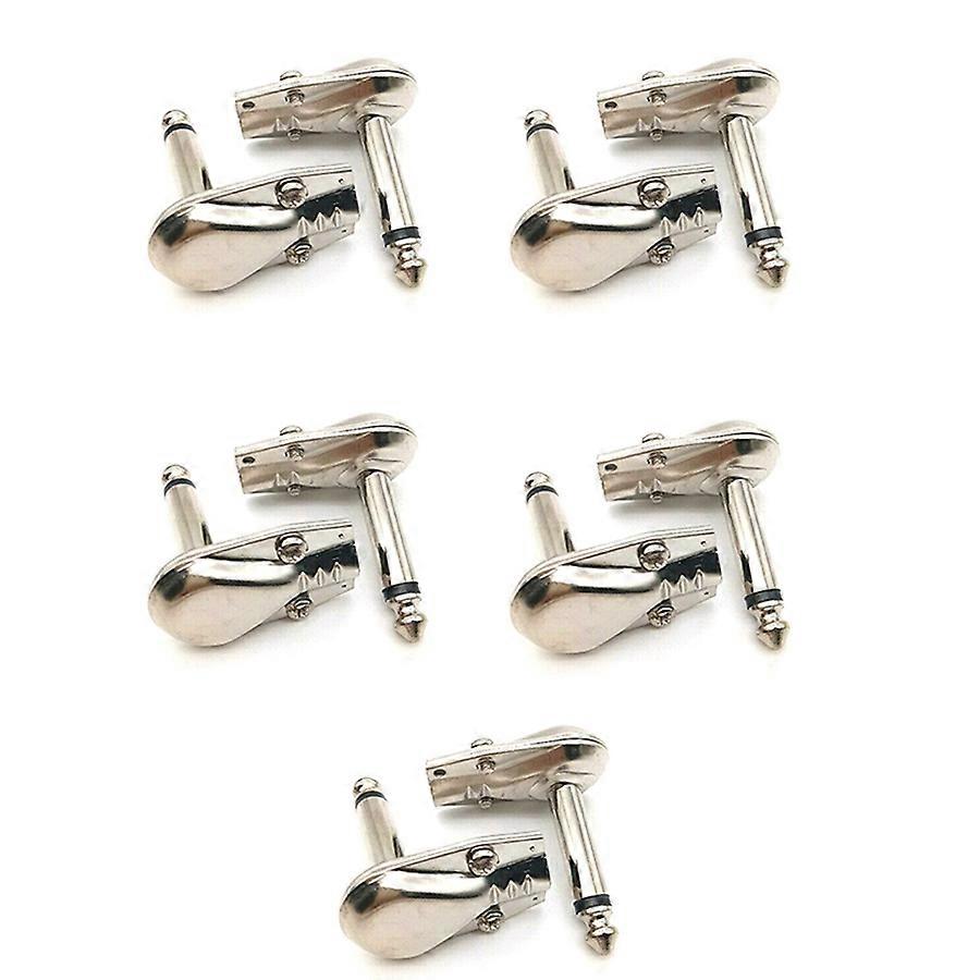 6,3 Mm (1/4 Zoll) Mono-ts-flachstecker Und Winkelstecker Für Lautsprecher- Und Patchkabel – 10er-packung