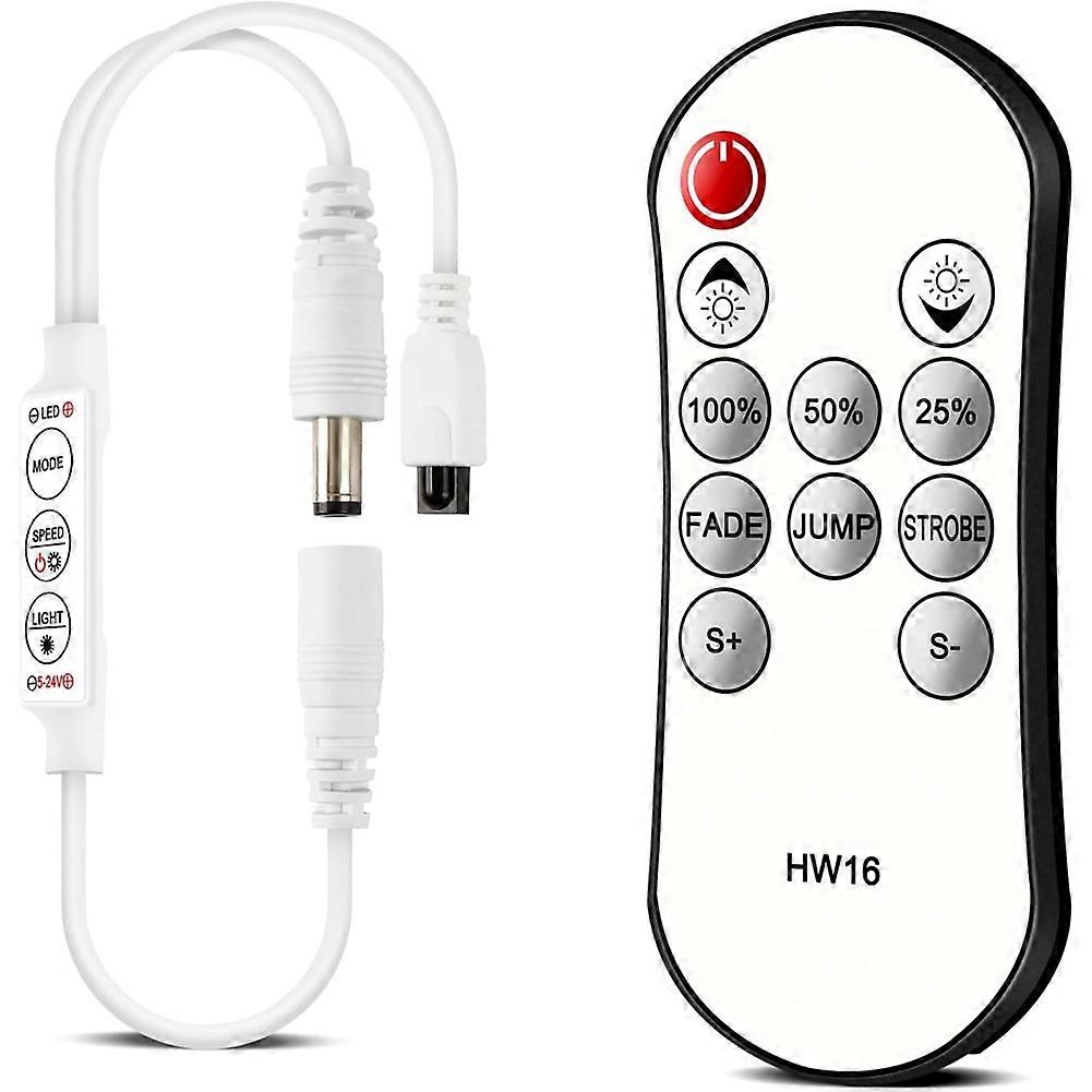 Ferngesteuerter Dimmer Für Monochrome Led-streifen, 5-24v Funksteuerung Für 3528/5050 Led-streifen.