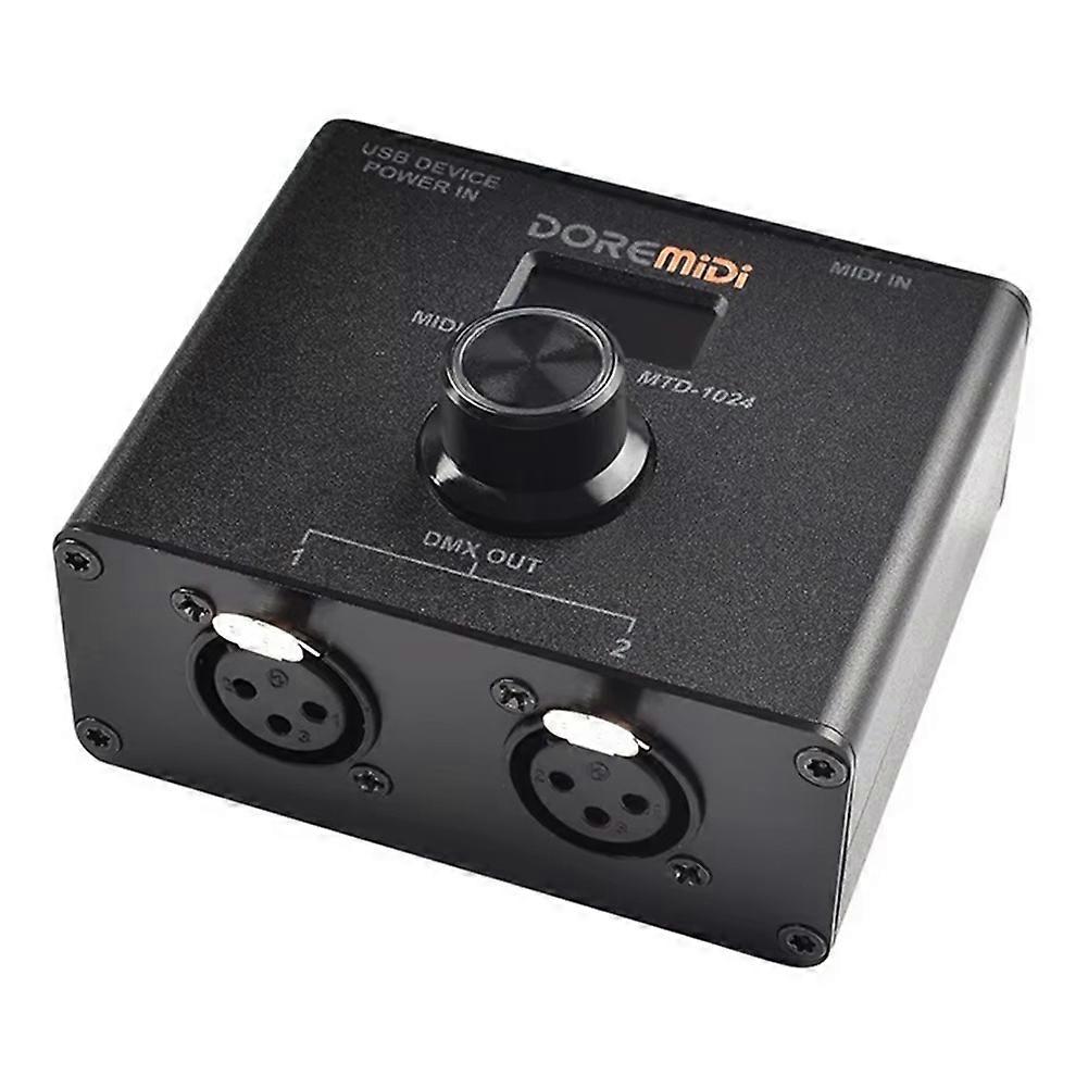 Doremidi Midi-zu-dmx-controller (mtd-1024): Wandelt Midi-nachrichten In Dmx-nachrichten Um. Dmx-bühnenbeleuchtungskonverter.