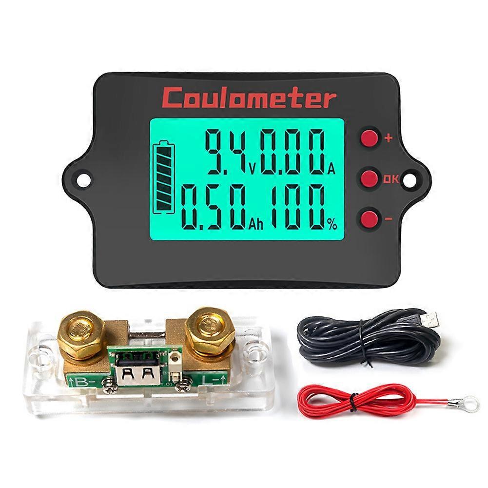 Pzem-037 8–120 V Dc Batterieanzeige, Coulometer, Voltmeter, Amperemeter, Säure-/lithium-/lithium-eisen-batterietester, 100-a-shunt