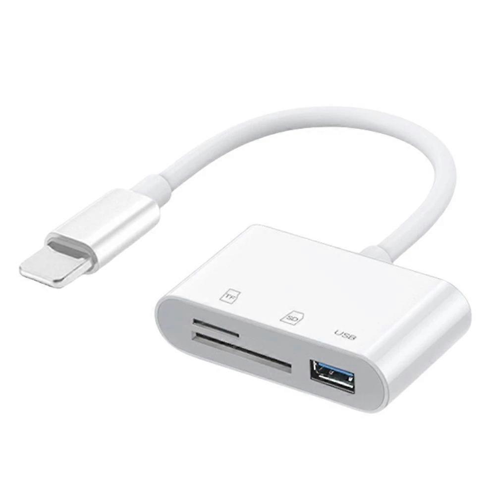 3-in-1-kartenleser Für Iphone, Apple-zu-sd/tf-kartenadapter Mit Usb 2.0-a-anschluss, Kompatibel Mit Digitalkameras.