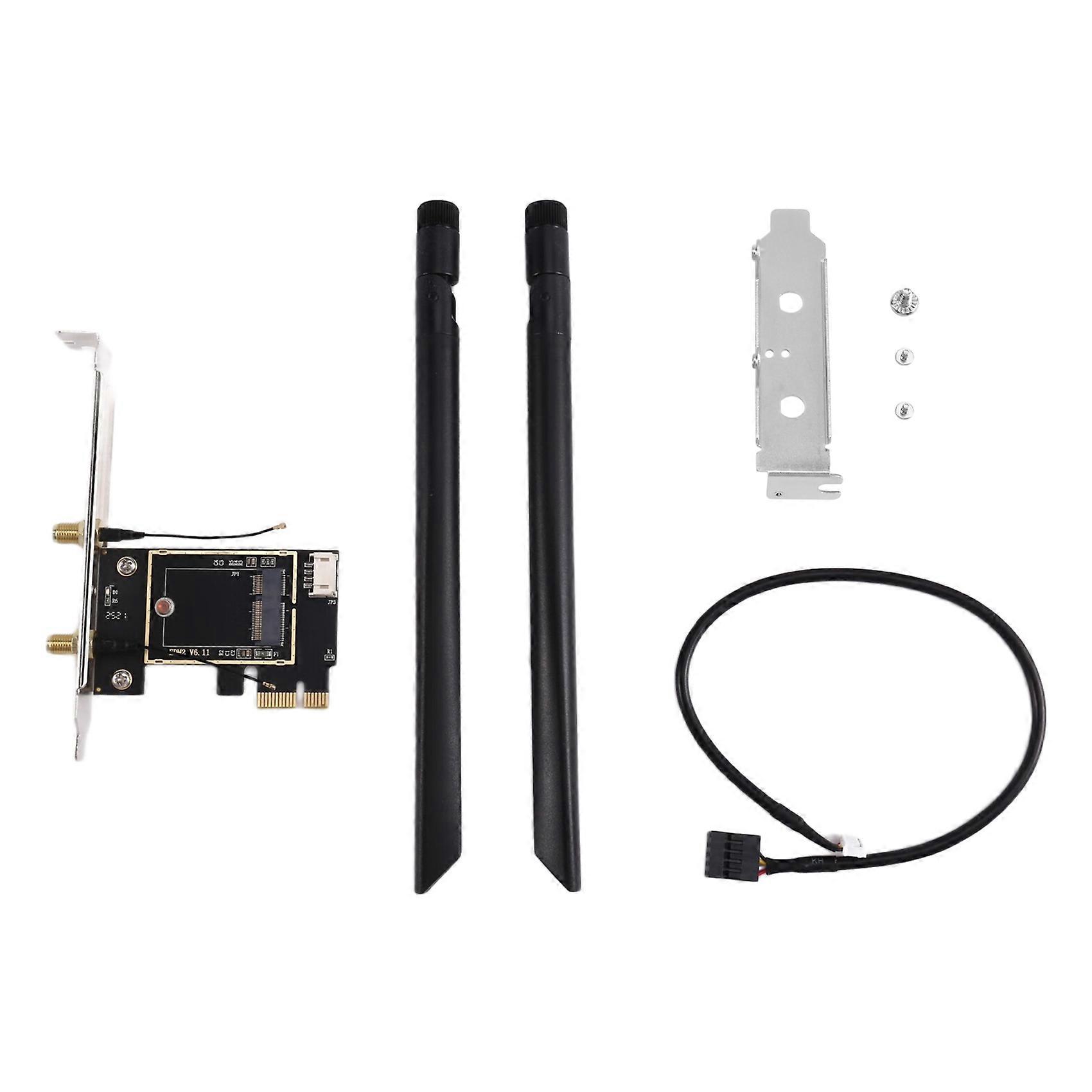 Pcie-wlan-kartenadapter Für Drahtlose Verbindungen Mit 2 Externen Antennen