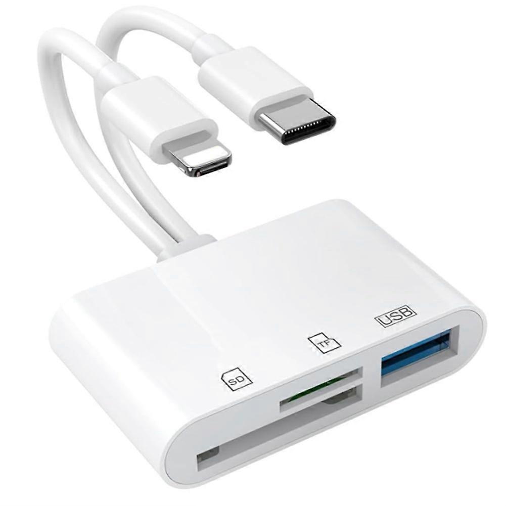 Sd-kartenleser Für Iphone, Dual-usb-c- Und Apple-sd-kartenadapter, Speicherkartenleser Für Kamera