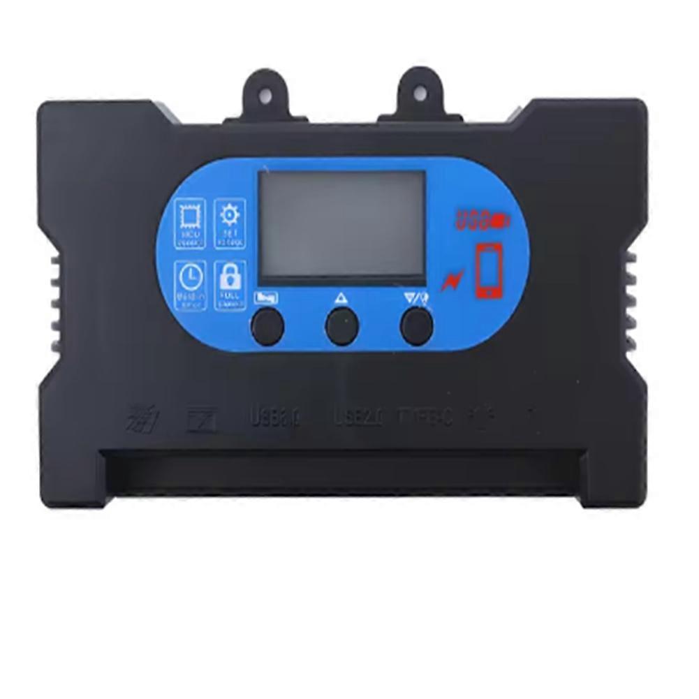 Laderegler Für 30a 12v-24v Solarmodule, Intelligenter Regler Mit Zwei Usb Typ-c Anschlüssen Und Pulsweitenmodulation (pwm).