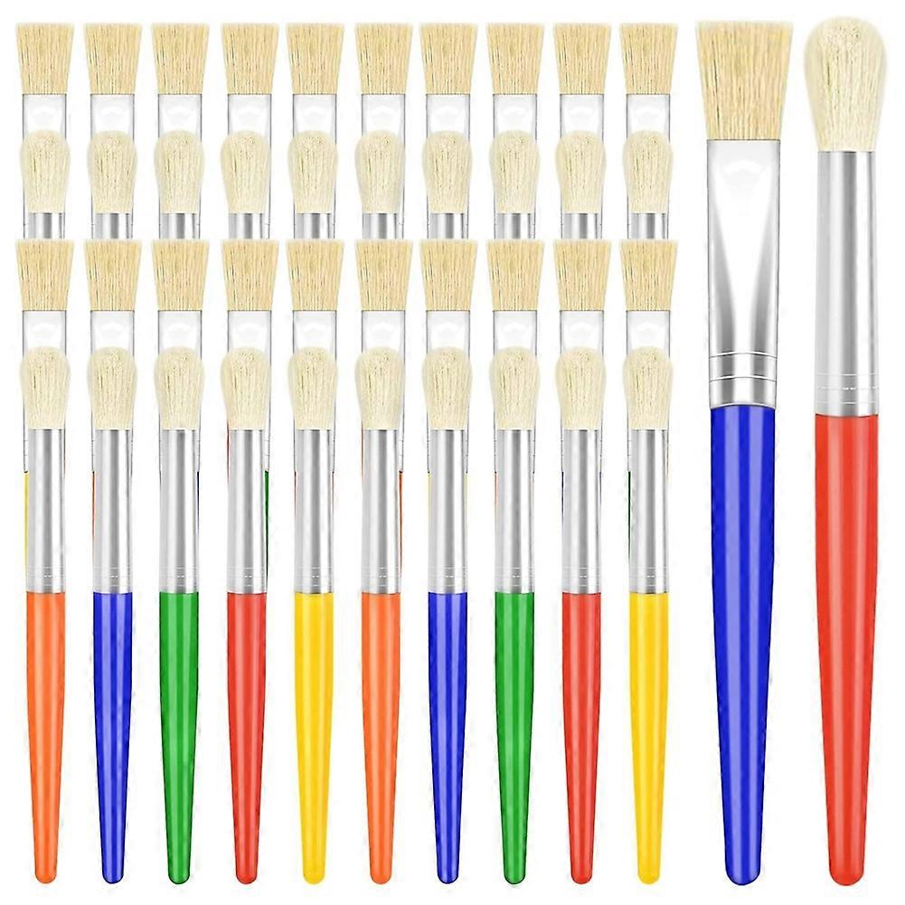 Bürsten, Set Mit 50 Kinderbürsten, Runde Und Flache Bürsten Für Kleinkinder, Geeignet Für Vorschulkinder.