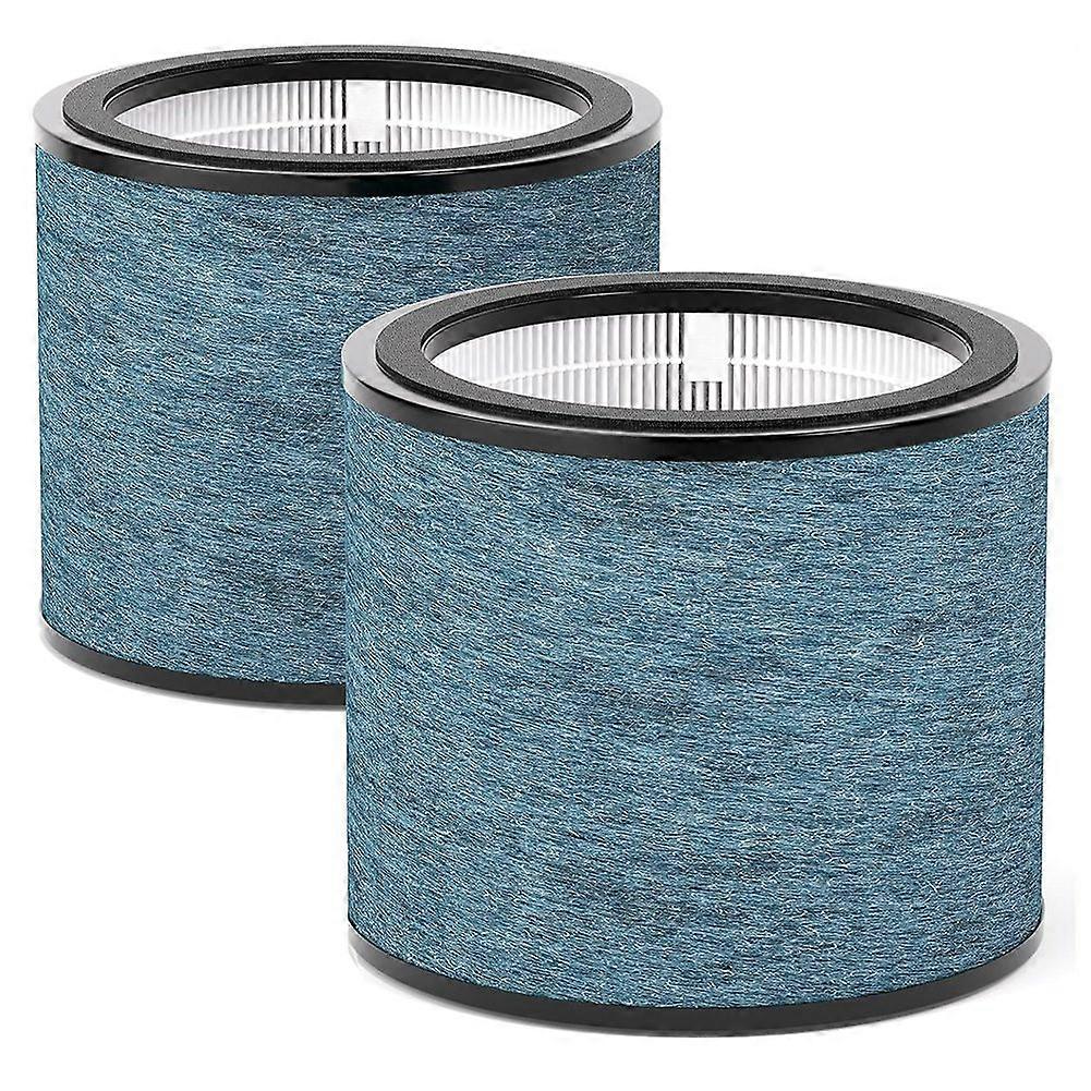 2er-pack Ersatzfilter Hp070 Für Shark Hp072/hp071brn Luftreiniger, H13 True Hepa Und Blaue Aktivkohle