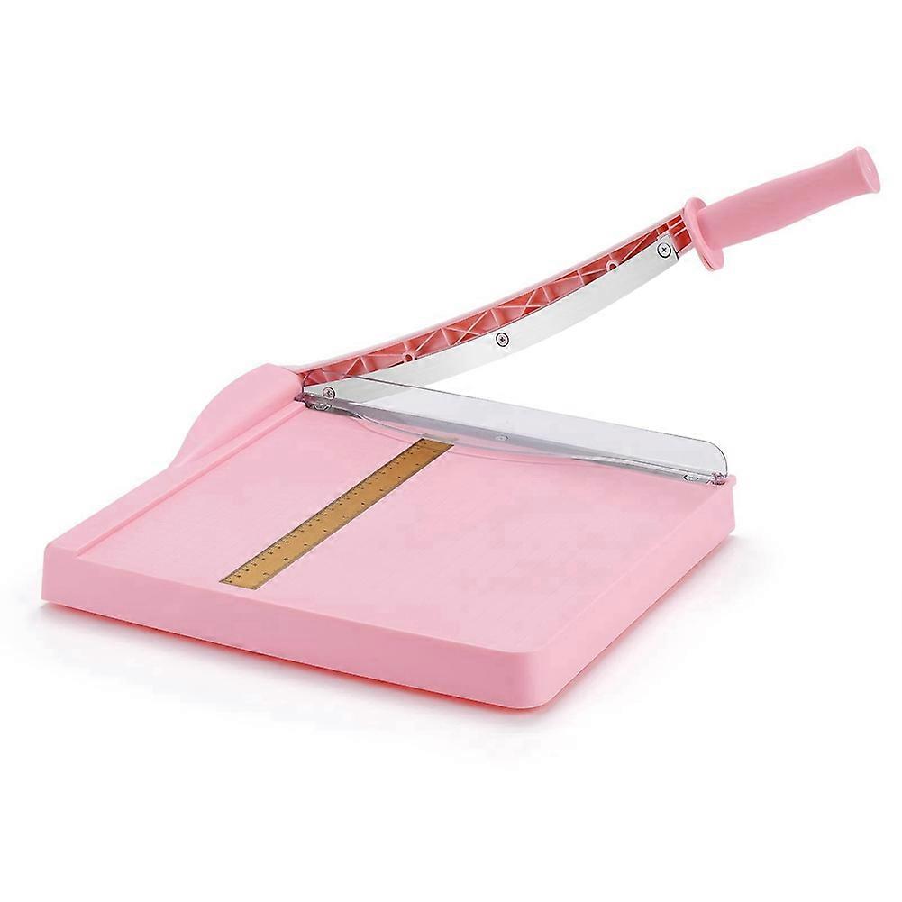 Papierschneider Mit Schutzvorrichtung, 30 Cm (12 Zoll) Schnittlänge Für Karton, Wellpappe Und Vinyl (rosa)