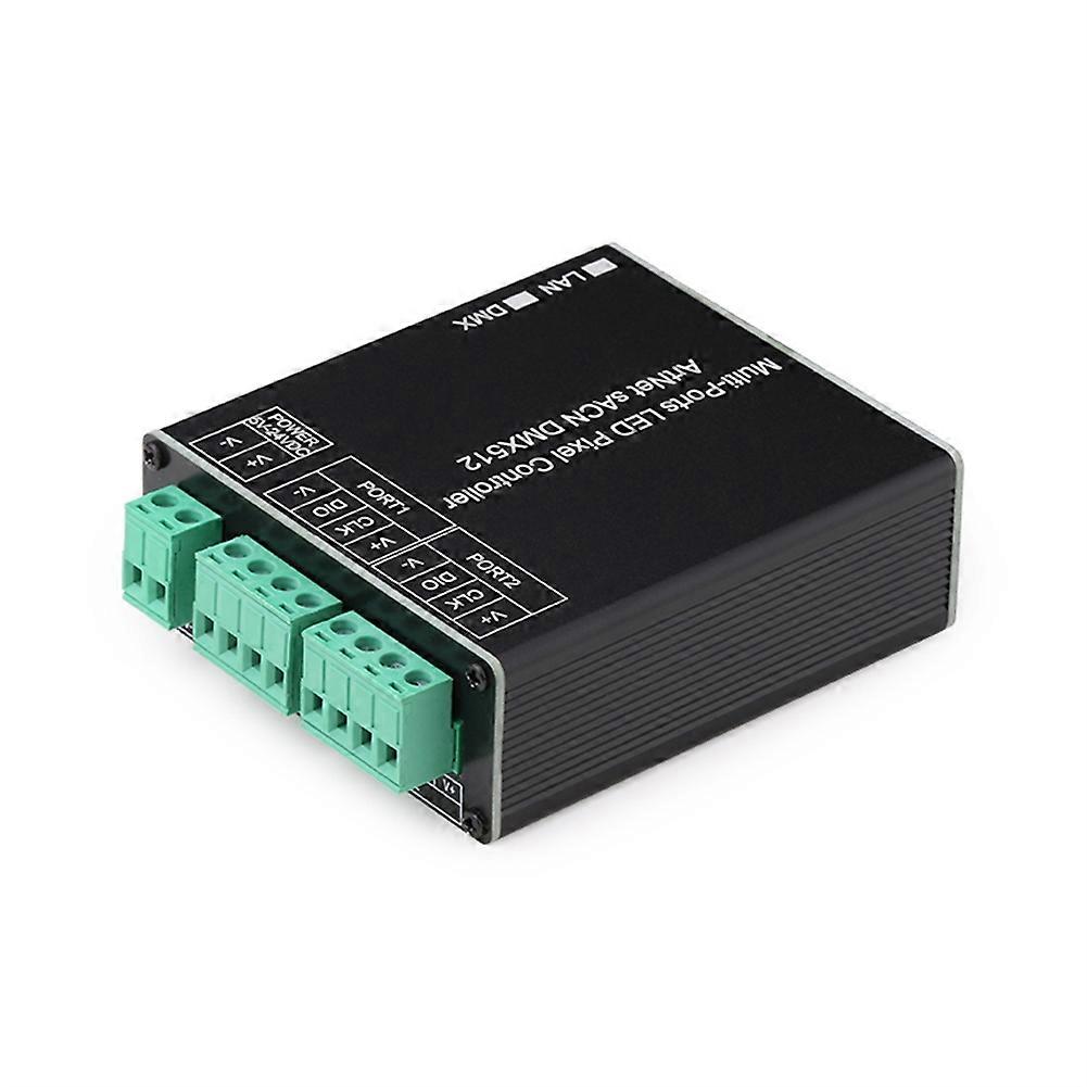 Kleiner Artnet-zu-spi-2-kanal-controller Für Madrix, 12 Universen/kanal, Steuert Bis Zu 4080 Pixel Mit 2-kanal-ausgang