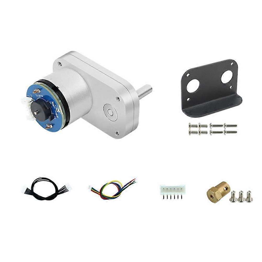 L-förmiger Encoder-gleichstrom-getriebemotor, Ganzmetallgetriebe, Verbesserter Schutz Gegen Magnetische Störungen Für D-rad-fahrgestell-bausatz