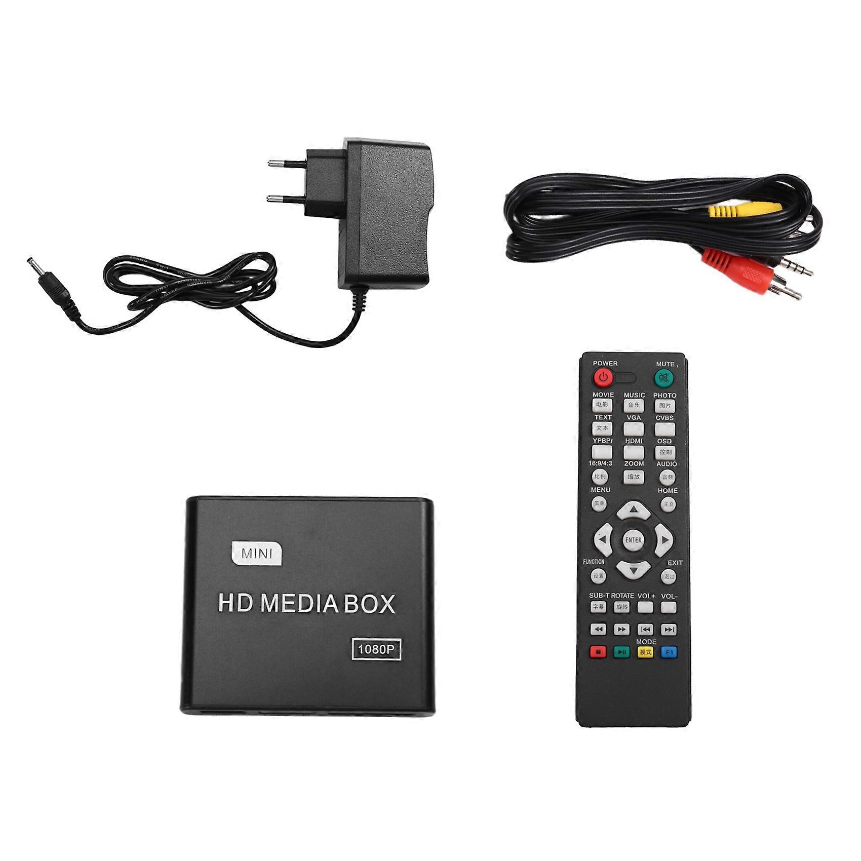 F10 Hd-autoradio Mit Hdmi-anschluss, 1080p-auto-loop-wiedergabe, Av-video-werbekiosk, Eu-stecker