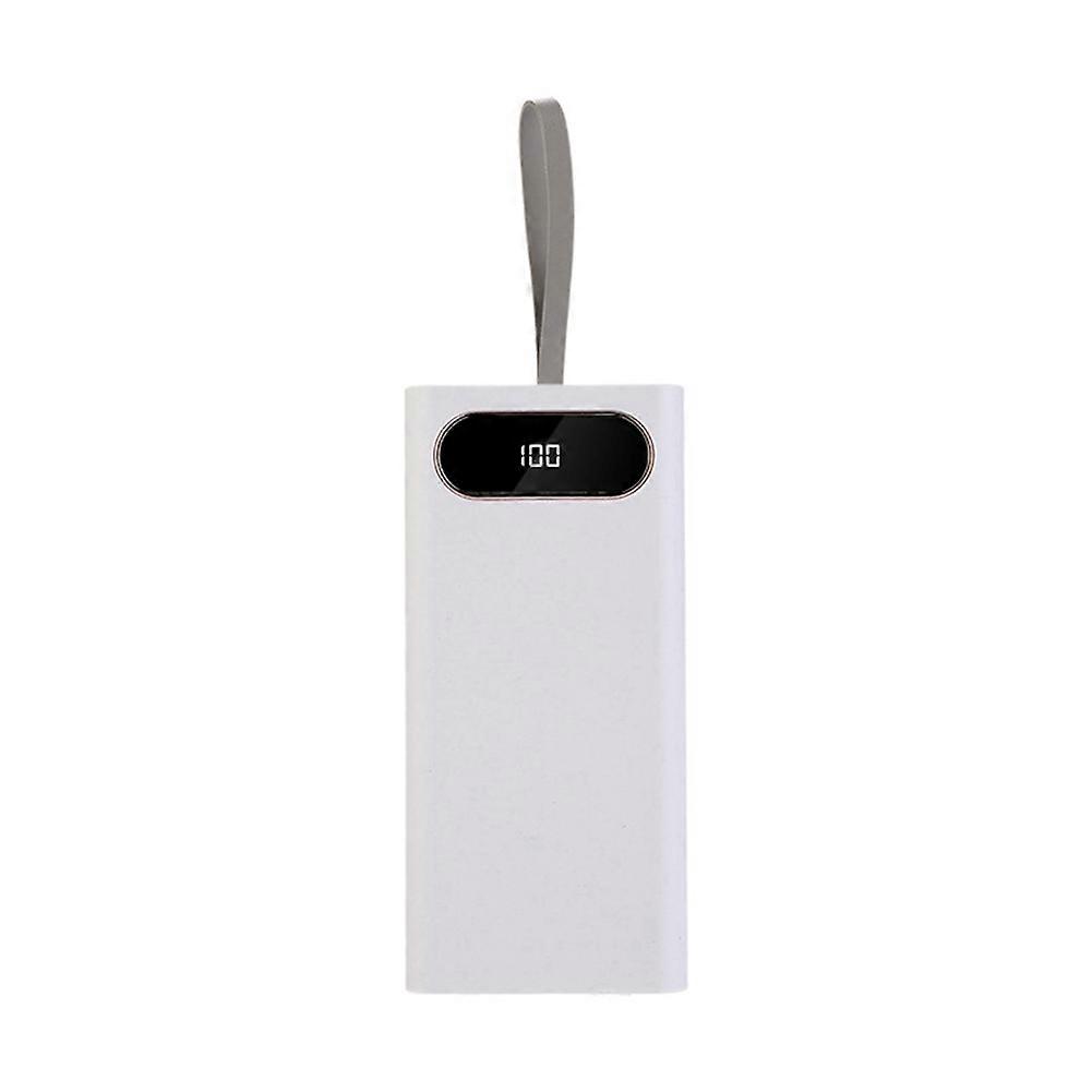 Selbstbau-netzteil Mit 22,5 W Leistung, Schnellladefunktion Und Lcd-bildschirm, Abnehmbares Gehäuse Für 28 18650-batterien (äußeres Gehäuse B).