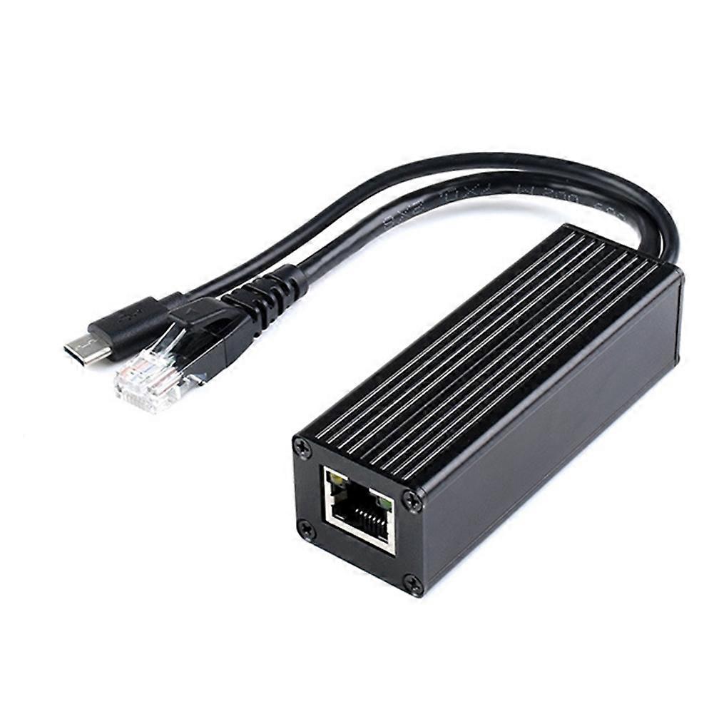 Waveshare Poe-splitter Für Industrielle Anwendungen, Gigabit-typ-c-schnittstelle, Verteilungslösung Mit Importiertem Mps-steuerchip