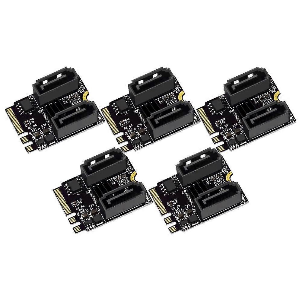 5er-pack M.2-zu-sata-3.0-pci-e-3.0-key-a+e-wlan-erweiterungskarten, M.2-zu-sata-erweiterungskartenadapter Ohne Treiberinstallation