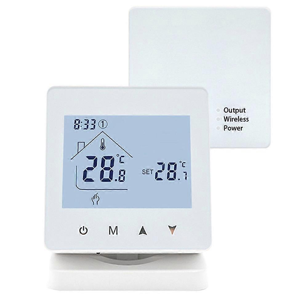 Drahtloser Rf-raumthermostat Für Gasheizkessel, Touchscreen-steuerung, Programmierbarer Wlan-thermostat Für Zuhause