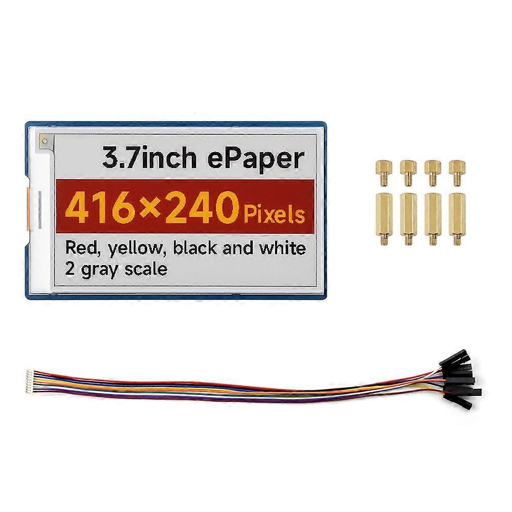 3,7 Zoll 416 X 240 Rot-gelb-schwarz-weiß Elektronisches Tintenanzeigemodul Für Arduino, Raspberry Pi, Esp32 Und Stm32.