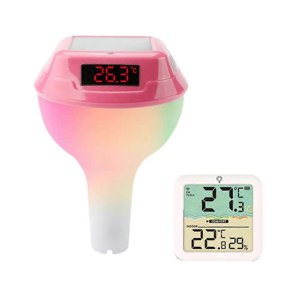Solar-poolthermometer Mit Led-anzeige, Intelligent, Wasserdicht, Für Whirlpools Und Pools Im Außenbereich B