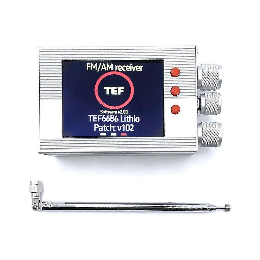 Tef6686 Multiband-tragbares Radio Mit 3,2-zoll-lcd-bildschirm, Lw/mw/sw/fm/am-kurzwellenempfänger, Antenne Und Eingebautem Lautsprecher.