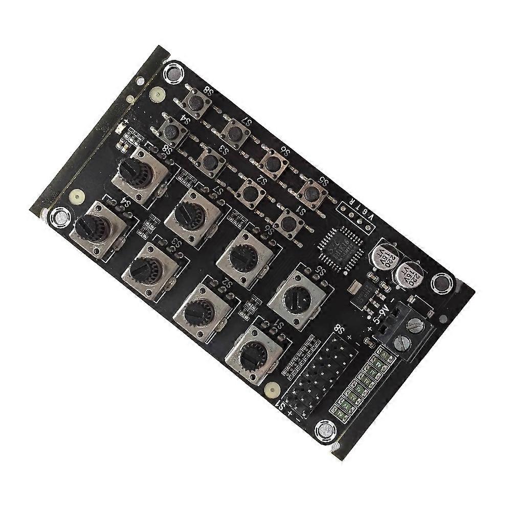 Servomotor-steuerplatine Mit 8-positionen-drehknopf, Überstromschutz Und Servomotortester Für Diy-roboterarme