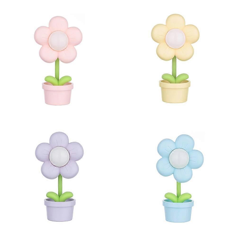 Mini-blumen-nachtlicht, Niedliche Und Kompakte Tischlampe, Schreibtischdekoration, Stimmungsvolles Nachtlicht Fürs Kinderzimmer, Spielzeug Oder Weihnachtsgeschenk