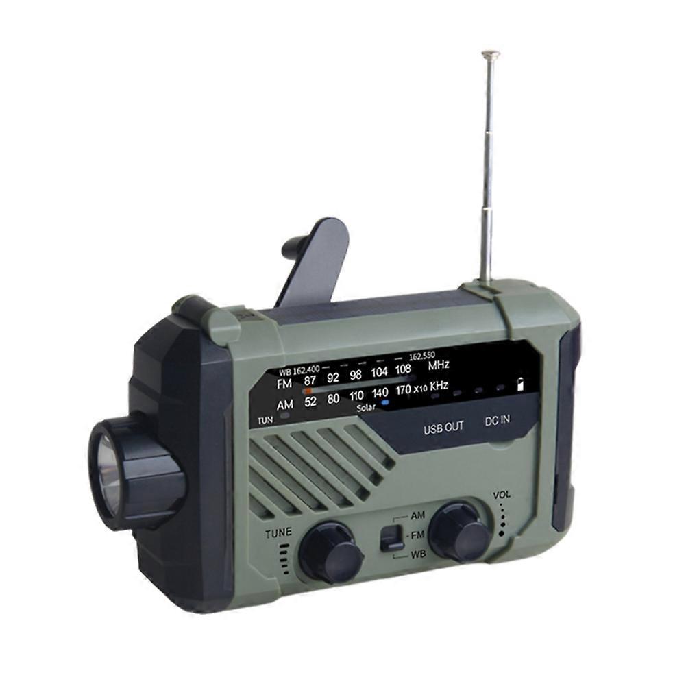 Multifunktionales Solarradio Für Notfälle Mit Am/fm-empfang, Leistungsstarker Taschenlampe, Handkurbelgenerator Und Handy-ladegerät