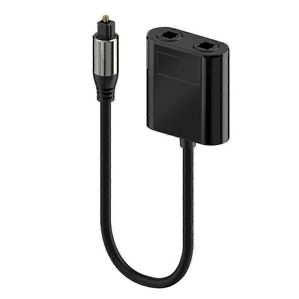 2-in-1 Glasfaser-kabelsplitter, Toslink-konverter Für Hdtv, Dvd, Digitalfernsehen, Soundbar Und Verstärker, Vivid Color Port