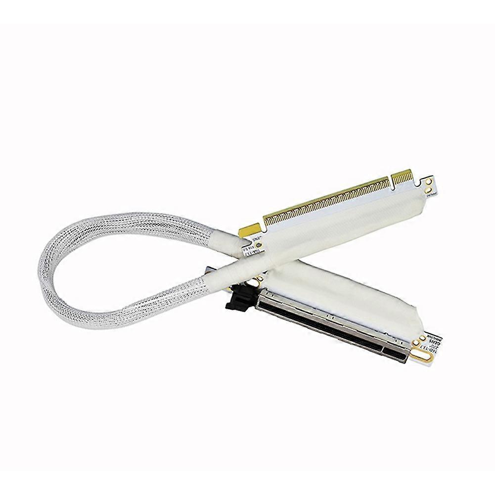 Pcie 5.0 X16 Gen5 Grafikkarten-verlängerungskabel, Gpu-adapter, 270° Abgewinkelt, 64 Gb/s, Ausgang Rechts/eingang Rechts, 50 Cm.