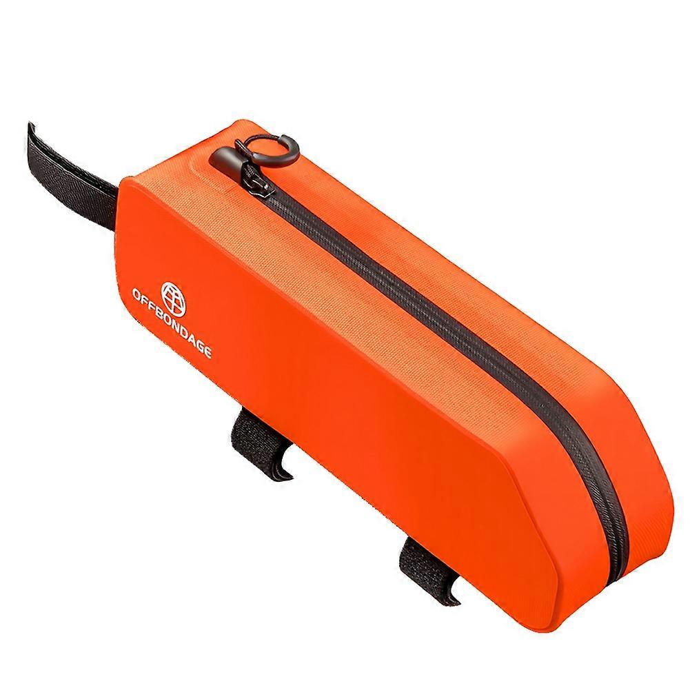 Offbondage Wasserdichte Rahmentasche Für Mountainbikes Und Rennräder, Befestigung Mit Schrauben Und Riemen, Orange