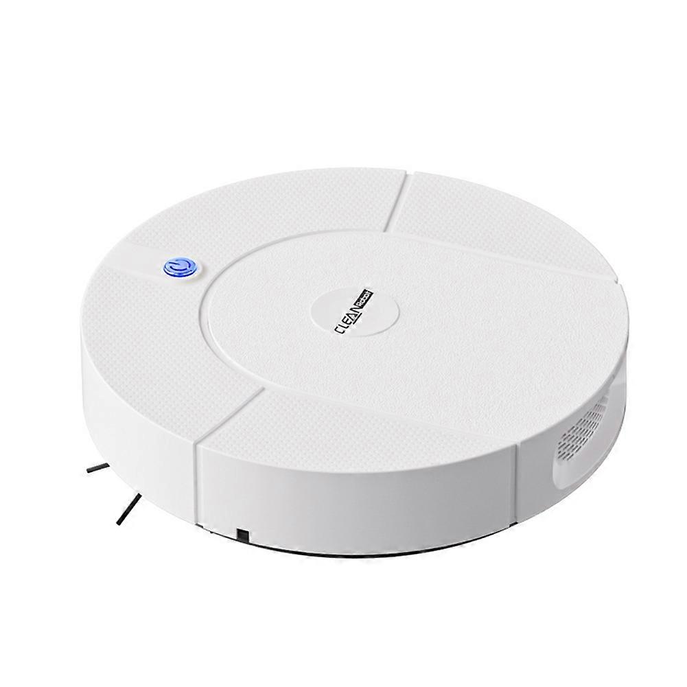 Automatischer 3-in-1-saug- Und Wischroboter Für Das Vernetzte Zuhause: Kabelloses Kehren Für Trockene Und Nasse Oberflächen, Ultradünn, Weiß.