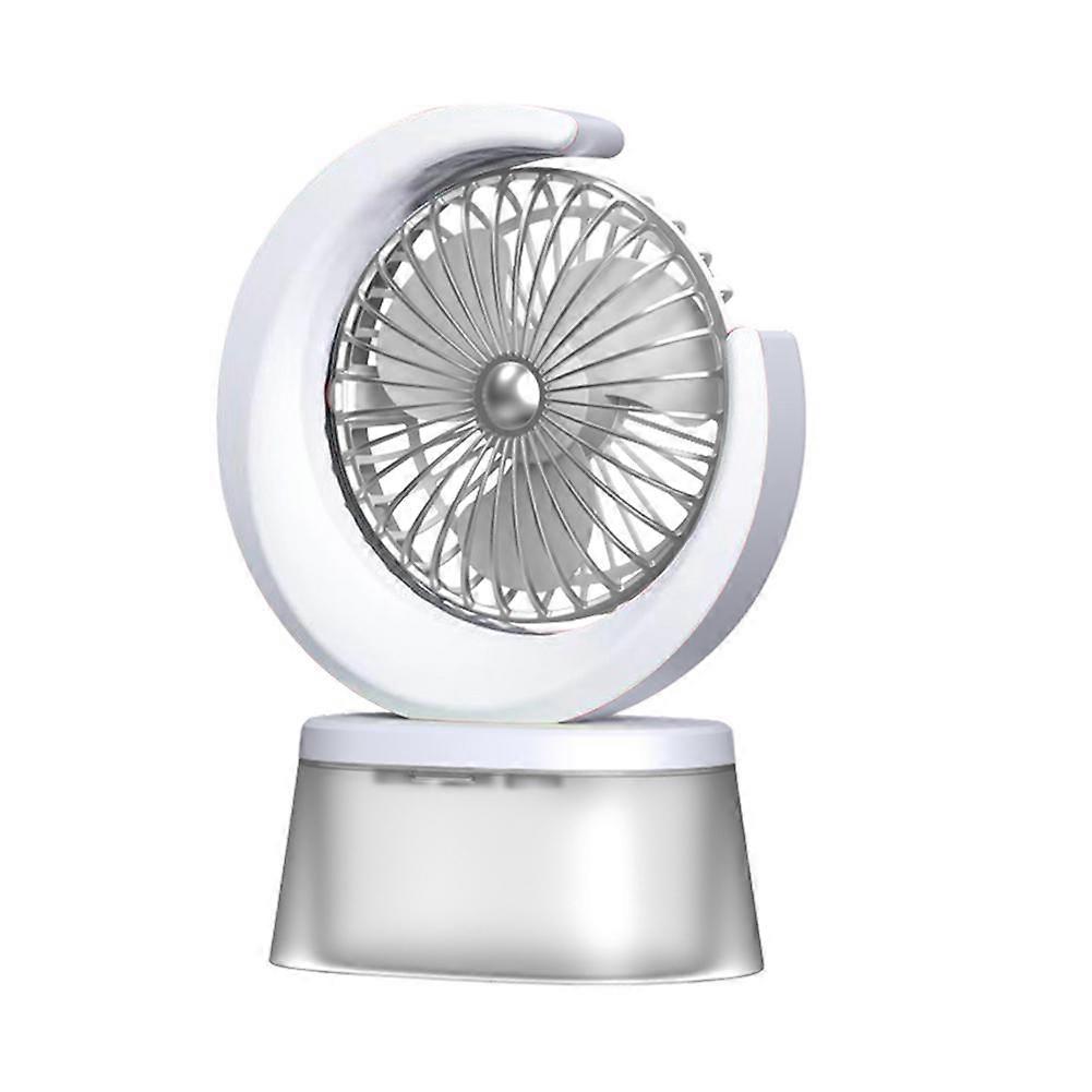 Leiser, Batteriebetriebener Led-ventilator, Tragbarer Luftbefeuchter Mit 600-ml-tank, 3 Einstellbaren Geschwindigkeiten, Usb-aufladbar.