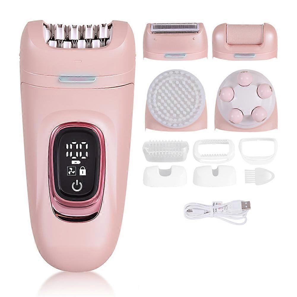 5-in-1 Elektrorasierer Für Frauen, Bikinitrimmer Mit Led-bildschirm, Elektrische Haarentfernung Für Beine, Bikinizone, Achseln Und Schambereich.