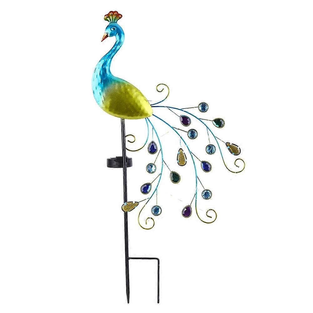 Wasserdichte Led-solarlampe Mit Metallstab Für Garten, Hof Oder Einfahrt.
