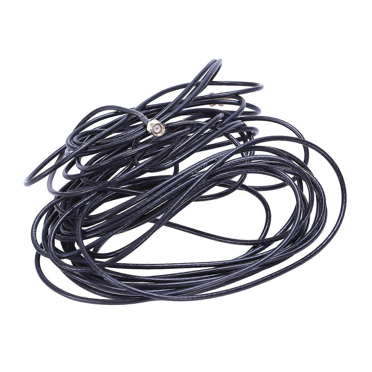 10 M Langes Schwarzes Rp-sma-wlan-antennen-verlängerungskabel (stecker Auf Buchse)