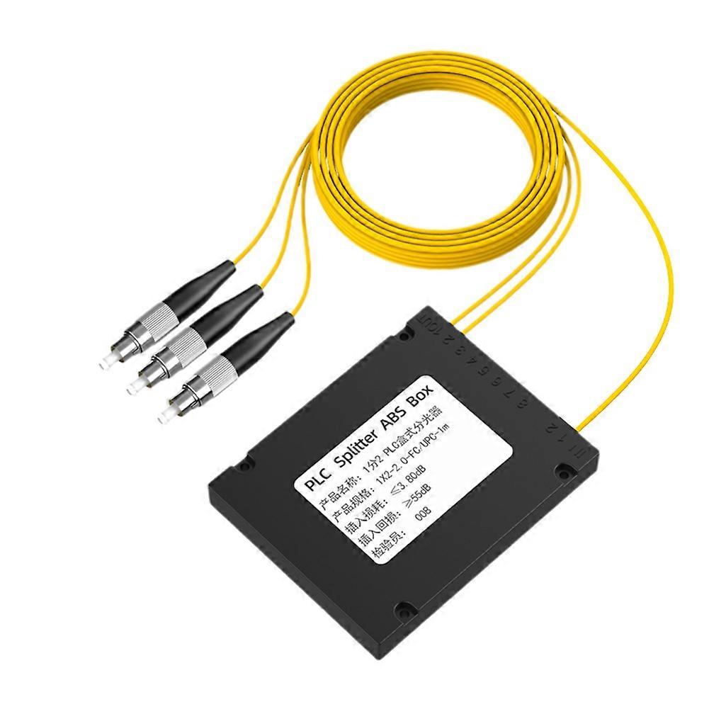 Glasfaserverteilerkasten Fc/upc, Plc-verteilerkasten, Abs-gehäuse, Glasfasersplitter, 1/2"-glasfaserverteilerkasten