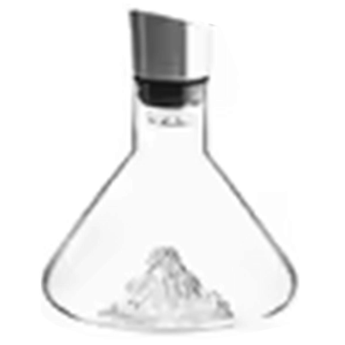 Iceberg Whiskykaraffe 1500 Ml, Aus Bleifreiem Kristallglas, Handgefertigt, Mit Ausgießer Und Dicker, Transparenter Wand.