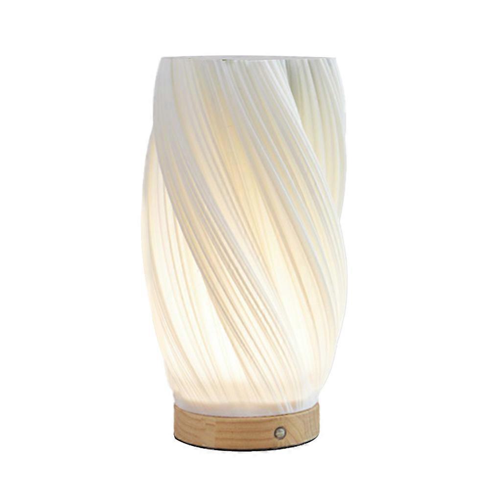 Vintage Gestreifte Nachttischlampe, Kleines Vasenförmiges Nachtlicht, Wiederaufladbar, Sanfter Brise-effekt B