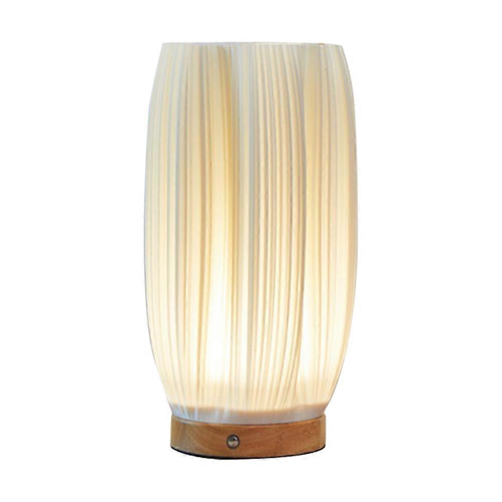 Vintage Gestreifte Nachttischlampe, Kleines Vasenförmiges Nachtlicht, Wiederaufladbar, Sanfter Brise-effekt D