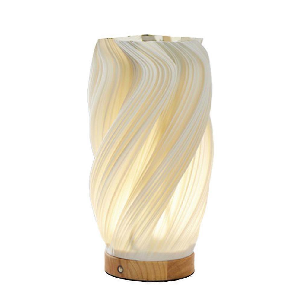 Vintage-nachttischlampe Mit Streifenmuster, Kleine Designer-vasen-nachtleuchte, Wiederaufladbar, Light Breeze C