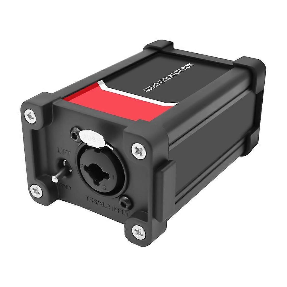 Xlr/6,35-mm-trs-audio-isolationsbox Mit Trenntransformator Für Masseschleifen, Erdungs- Und Trennschalter
