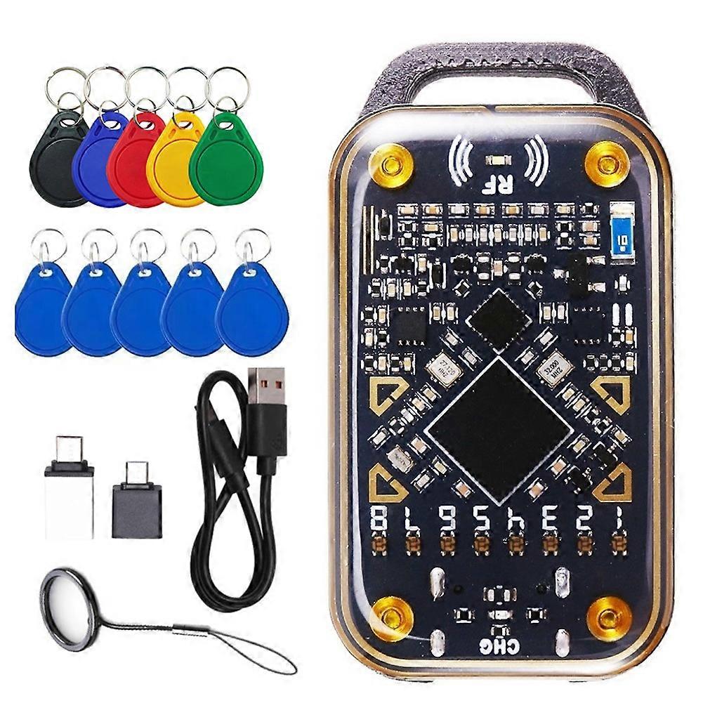 Chameleon Ultra Rfid-chip-lesegerät, Smartcard-emulator Und -duplikator + 5x Cuid/uid-schlüsselanhänger, 125k-id-smartcard-dekodierung, 13,56 Mb