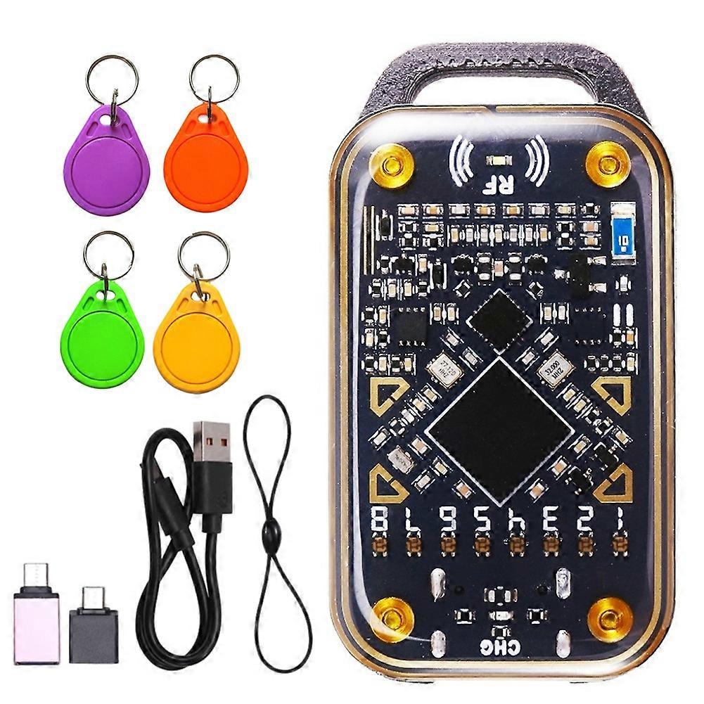 Chameleon Ultra Rfid-chip-lesegerät + 4xuid-schlüsselanhänger-emulator, Nfc-duplikator, 125k 13,56 Mhz Id-smartcard-dekodierung