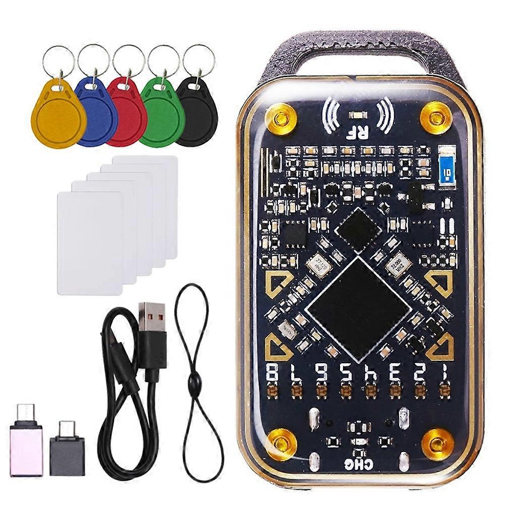 Chameleon Ultra Rfid-chip-lesegerät, Smartcard-emulator, Nfc-duplikator, Ic-id-karten-dekodierung + 5xcuid-schlüsselanhänger/karte
