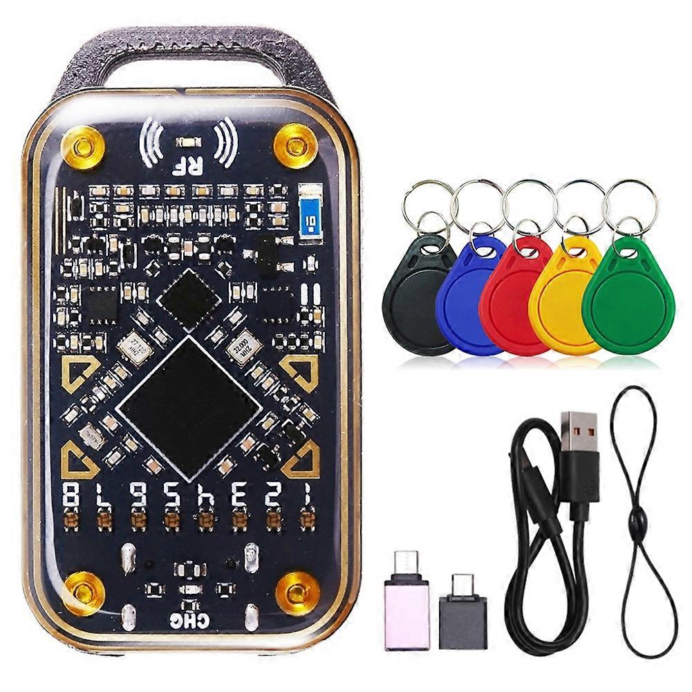 Chameleon Ultra Rfid-chip-lesegerät, Smartcard-emulator, Nfc-duplikator + 5xcuid-schlüsselanhänger, 125k 13,56m Id-smartcard-dekodierung